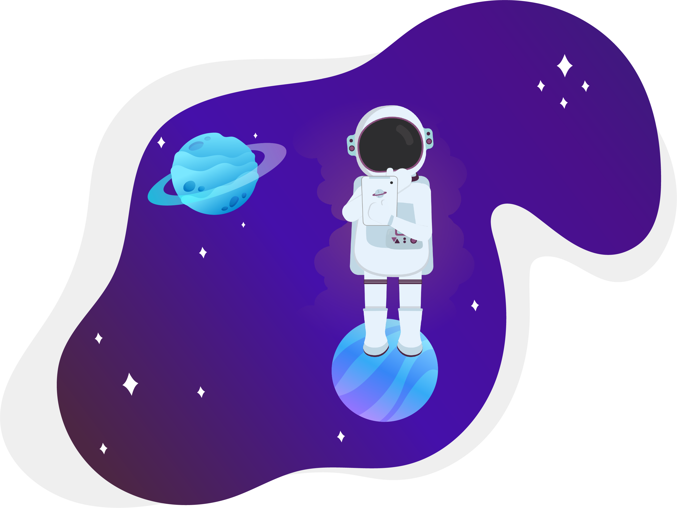 Sei ein kleiner Astronaut